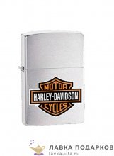 Zippo / Зажигалка 200_HD.H_252 «Харли Девидсон» 56 х 36 х 12 мм. хром матовый 