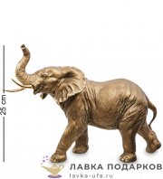 Скульптура «Слон новый» 27 х 26 х 11 см. БРОНЗА F_1269_2 