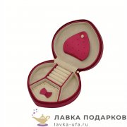 Jardin / Шкатулка для украшений на молнии «Таблетка» 16 х 15 х 05 см. красный P_6105_A 