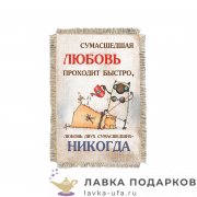 УС а6 / Магнит - тезис «Любовь сумашедшая» 15 х 11 см. 1683_От_Н-М 