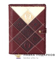 Макей / Ежедневник недатированный А5, обложка кожа «Жар птица» цв. бордо 008_07_40 