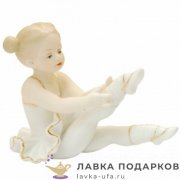 Seltmann / Статуэтка «Юная балерина с хвостиками - руки подняты» 10 х 08 см. белая глазурь ХР_2009 