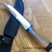Златоуст / Нож охотничий «Катран», сталь 95 х 18, рукоять орех + текстолит, ст. гравировка 
