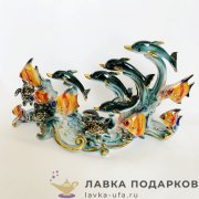 Delicate / Фигурка «Водное царство с дельфинами» 25 х 15 х 10 см. ДВ_233_6 