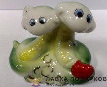 Фарфор / Фигурка года «Змейка - любви у удачи» 05 см. МИКС-2 B_2304_4.4_A 