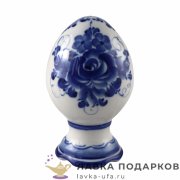 Гжель / Фигурка «Яйцо пасхальное» 11 х 07 х 07 см., авт. Симонов С.М. 