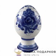 Гжель / Фигурка «Яйцо пасхальное» 11 х 07 х 07 см., авт. Симонов С.М. 