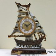 La Minor / Скульптурные часы «Парусник» 40 х 32 х 10 см. антик 983М 