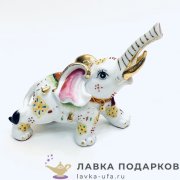 Delicate / Фигурка «Слоник трубящий»  см. белый 1501_56 