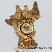 La Minor / Скульптурные часы «Голубки» 34 х 28 х 14 см. цвет бронза 5229 