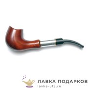 Гарманофф / Курительная трубка гладкая из груши «Седло супер» 180 мм. фильтр 9 мм. 11006_А  