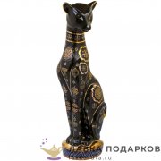 Delicate / Фигурка «Египетская кошка» 31см. цв. черный с ручной росписью  150.225_В 