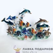 Delicate / Фигурка «Водное царство с дельфинами» 22 х 14 х 09 см.  1100.3 