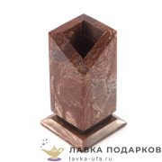 УК / Карандашница из камня малая 11 х 06 х 06 см. лемезит 1169 
