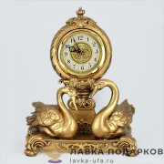 La Minor / Скульптурные часы «Лебеди» 31 х 25 х 23 см. цвет бронза  5260 