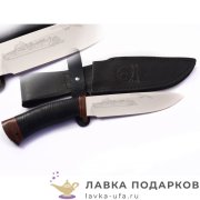 Златоуст / Нож охотничий «Артыбаш», сталь 95 х 18, рукоять кожа + текстолит, ст. гравировка 