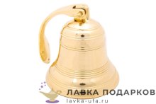 ЛГ / Рында латунная «Корабельная» д.15 см. 26х18см полиш Кл-2677.1 