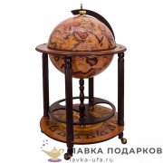 JuFeng / Глобус-бар напольный на 4-х ножках D = 45 см. H = 100 см. цвет коньяк JF_MG_45003 