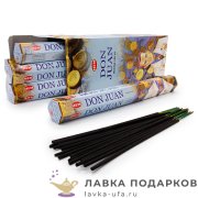 Благовония HEM 20g DON JUAN (Ваниль Муск Мандарин Цветы Ашоки и Сандал) 186_DoJ 