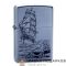 Zippo / Зажигалка 205 «Парусник и русалка» 56 х 36 х 12 мм. цвет хром матовый