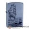 Zippo / Зажигалка 205 «Парусник и русалка» 56 х 36 х 12 мм. цвет хром матовый