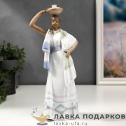 HX / Статуэтка фарфоровая «Африканка с кувшином на голове» 28 см. 481.1148 