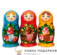 НП / Матрешка майдановская «Оригинальная» 3 места, 11 см. 3 цвета 