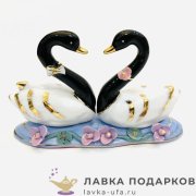 Delicate / Фигурка «Лебеди - неразлучники» 14 х 09 х 05 см. черно-белый 110.20 