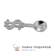 Аргента / Ложка - загребушка (Серебро 925, 2 гр.) «Доллар» L= 3 см. 673_СВ00001 