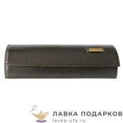 Макей / Футляр для очков «Классический» кожа цв. черный 023-08-10.5 