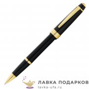 Ручка шариковая Parker Jotter Core, золотая отделка, кнопочный механизм, синий стержень (2122754/GP) 