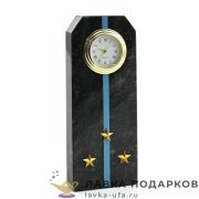 УК / Настольные часы «Погон старший лейтенант ВВС» 6х15см змеевик ведомственные 1316602ос 