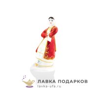 БФ / Статуэтка «Башкирочка» Башкирский фарфор 12см сувенир фигурка подарочная 