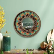 УС ДП / Панно - образ «Николай Чудотворец» 18 х 18 см  + подставка 0007_ДП-ДС 