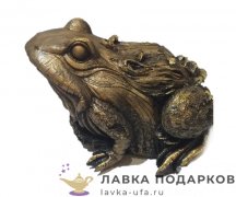 Скульптура «Жаба новая» 17 х 25 см. БРОНЗА F_1024_2 