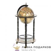 Глобус-бар напольный D = 33 см. H = 88 см. цвет слоновая кость 