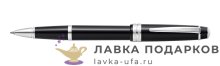 Ручка-роллер Cross Bailey Light, черный глянец и хром, съемный колпачок, черный стержень (AT0745-1) 