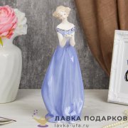 Seltmann / Статуэтка «Юная прелестница» 29 х 11 см. голубой с позолотой 716.555 