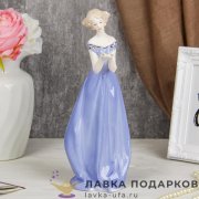 Seltmann / Статуэтка «Юная прелестница» 29 х 11 см. голубой с позолотой 716.555 