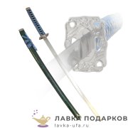ИР / Меч самурайский «Катана» 100 см. ножны под малахит, цуба серебристая D50015-KA 