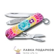 ТИ / Нож-брелок Victorinox Классика Тай-Дай 58мм 7функций пластик 0.6223.L2103 