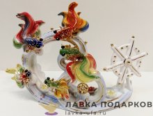 Delicate / Фигурка «Золотые рыбки - семейка, колесо» 13 см. 217.1001 