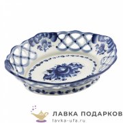 Гжель / Хлебница (м) 06 х 27 х 22 см. авт.Селиверстова Г.И. 