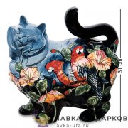 Pavone / Фигурка «Кошка в розах» 31 х 31 см. черный JP_11.28 