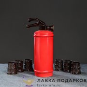 СБ / Футболка ХБ «ӨФӨ», цвет черный, желтая надпись, размер 48-50 