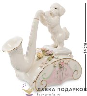 Pavone / Фигурка музыкальная «Щенок и саксафон» 19 х 14 см. CMS_15.34  