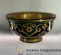 Агидель / Чаша расписная «Пиала» 07 х 07 х 14 см. цв. зелено-золотой (Агидель) 18с 25099 