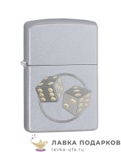 Zippo / Зажигалка 29412 «Кубики» 56 х 36 х 12 мм. хром матовый 