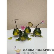 Фигурка металл  «Лягушонок забавный» 09 х 06 09 см. цв. зеленый, 4 вида НА_18 