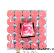 Свеча «чайная» с ароматом клубники 7 гр, 1 шт  (1*25)  